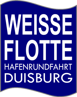 Logo Weisse Flotte Hafenrundfahrt Duisburg